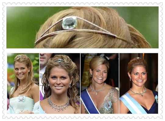 1f Aquamarine Bandeau Tiara